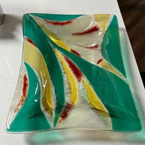 Beautiful Fused Glass Tray